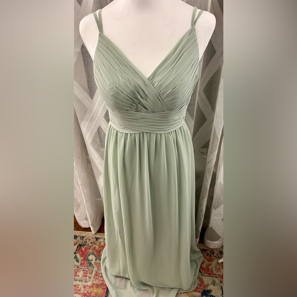 Beautiful Sage Prom Azazie Gown